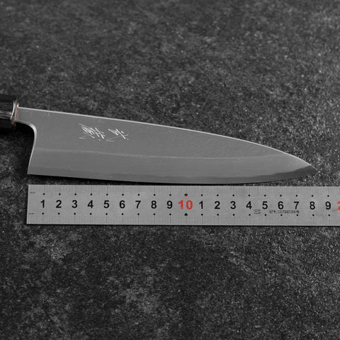 Mioroshi White Steel #2 Kasumi Manche en Buffle et Magnolia 180mm-[Musashi]-[Couteaux de cuisine japonais]