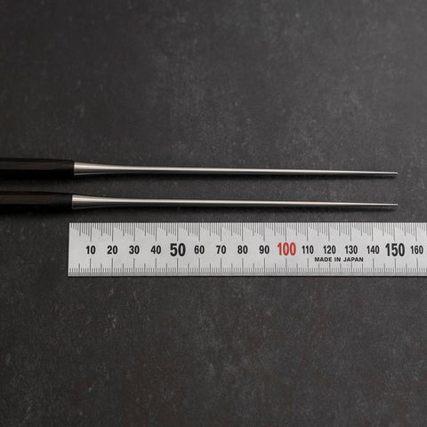 Moribashi Chopsticks Honyaki Stainless Black-Ishime Handle 150mm-[Musashi]-[Couteaux de cuisine japonais]