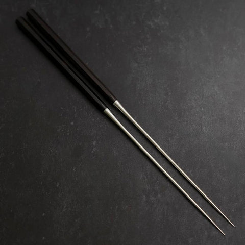 Moribashi Chopsticks Honyaki Stainless Dawn Handle 180mm-[Musashi]-[Couteaux de cuisine japonais]