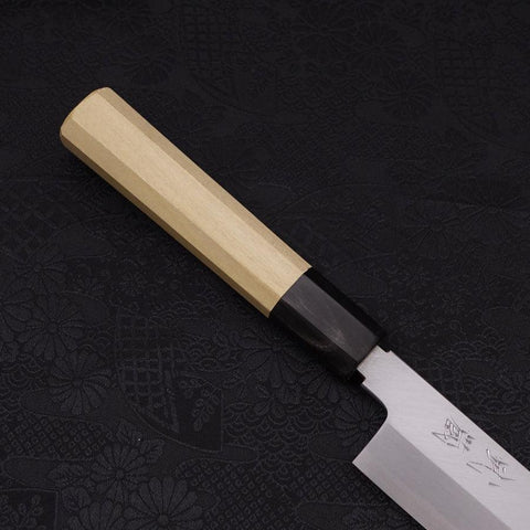 Mukimono White Steel #2 Kasumi Manche en Buffle et Magnolia 180mm-[Musashi]-[Couteaux de cuisine japonais]