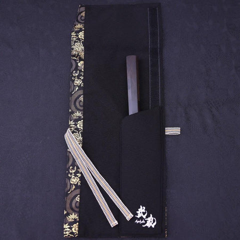 Musashi Japanese Style Kitchen Knife Roll Gold Dragon Tora(Tiger) 1 Pocket Handmade-[Musashi]-[Couteaux de cuisine japonais]