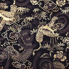 Musashi Japanese Style Kitchen Knife Roll Gold Dragon Tora(Tiger) 1 Pocket Handmade-[Musashi]-[Couteaux de cuisine japonais]