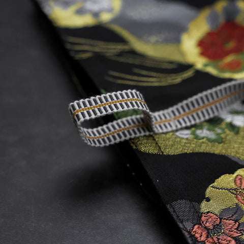 Musashi Japanese Style Kitchen Knife Roll Michi-naga Yukiwamon 1 Pocket Handmade-[Musashi]-[Couteaux de cuisine japonais]