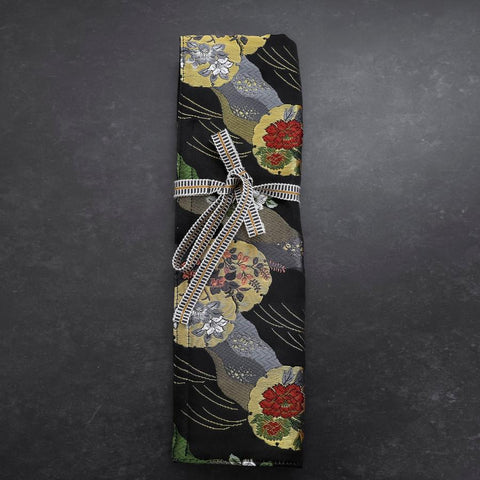 Musashi Japanese Style Kitchen Knife Roll Michi-naga Yukiwamon 1 Pocket Handmade-[Musashi]-[Couteaux de cuisine japonais]