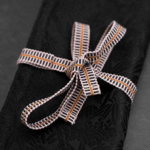 Musashi Japanese Style Kitchen Knife Roll Phoenix Black 1 Pocket Handmade-[Musashi]-[Couteaux de cuisine japonais]