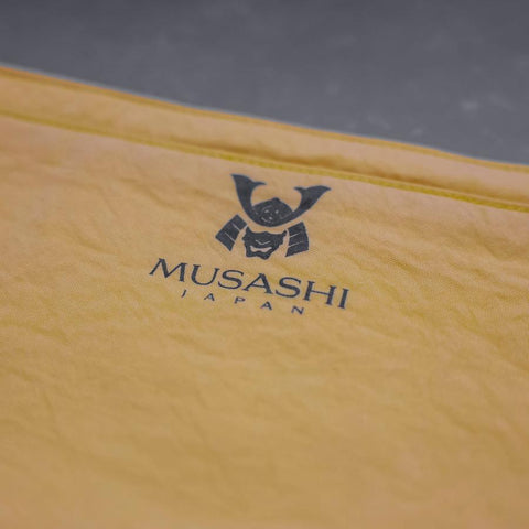 Musashi Japanese Style Kitchen Knife Roll White-Golden Phoenix 4 Pockets Handmade-[Musashi]-[Couteaux de cuisine japonais]