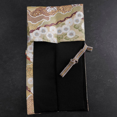 Musashi Rouleau de Couteaux de Cuisine Style Japonais Yamagata Kikkamon Rikyu 1 Pochette Fait Main-[Musashi]-[Couteaux de cuisine japonais]