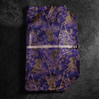 Musashi Rouleau de Couteaux de Cuisine Style Japonais Bleu Marine et Doré Tigre 2 Pochette Fait Main-[Musashi]-[Couteaux de cuisine japonais]