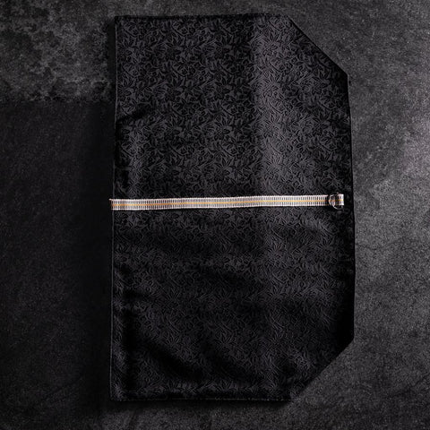 Musashi Rouleau de Couteaux de Cuisine Style Japonais Phoenix Noir 2 Pochette Fait Main-[Musashi]-[Couteaux de cuisine japonais]