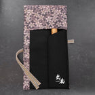 Musashi Rouleau de Couteaux de Cuisine Style Japonais Sakura Pourpre 1 Pochette Fait Main-[Musashi]-[Couteaux de cuisine japonais]