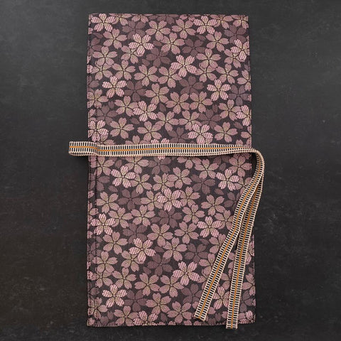 Musashi Rouleau de Couteaux de Cuisine Style Japonais Sakura Pourpre 1 Pochette Fait Main-[Musashi]-[Couteaux de cuisine japonais]