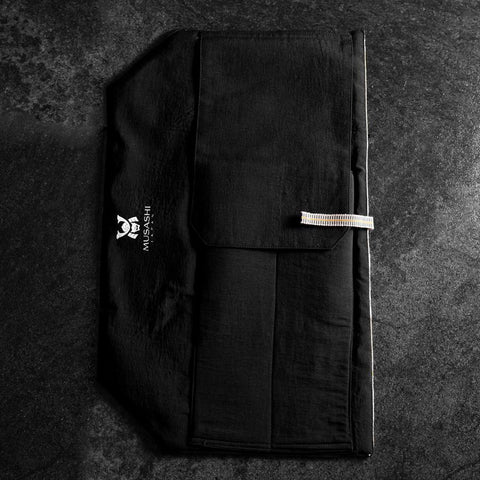Musashi Rouleau de Couteaux de Cuisine Style Japonais Yamagata Kikkamon - Rose 2 Pochette Fait Main-[Musashi]-[Couteaux de cuisine japonais]