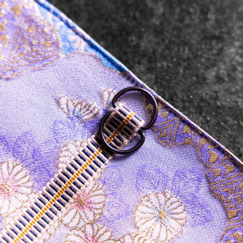Musashi Rouleau de Couteaux de Cuisine Style Japonais Yamagata Kikkamon - Violet 2 Pochette Fait Main-[Musashi]-[Couteaux de cuisine japonais]