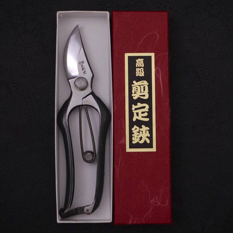 Musashi Sécateur / Ciseaux de jardin Noir Gaucher Forgés Main 200mm-[Musashi]-[Couteaux de cuisine japonais]