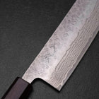 Nakiri 440C Nashiji Damas Manche Urushi Pourpre 165mm-[Musashi]-[Couteaux de cuisine japonais]