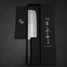 Nakiri 440C Nashiji Damas Manche Urushi Pourpre 165mm-[Musashi]-[Couteaux de cuisine japonais]