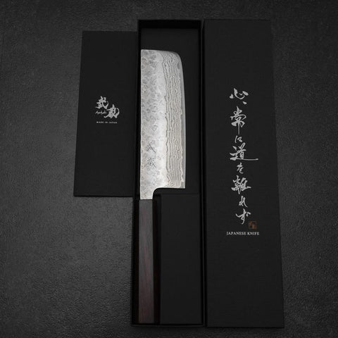 Nakiri 440C Nashiji Damas Manche Urushi Pourpre 165mm-[Musashi]-[Couteaux de cuisine japonais]
