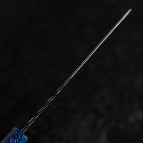 Nakiri AUS-10 Damas Manche Urushi Bleu 165mm-[Musashi]-[Couteaux de cuisine japonais]