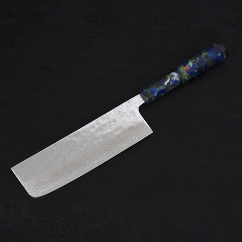 Nakiri AUS-10 Nashiji Damas Manche Océan Feux D'Artifices 165mm-[Musashi]-[Couteaux de cuisine japonais]