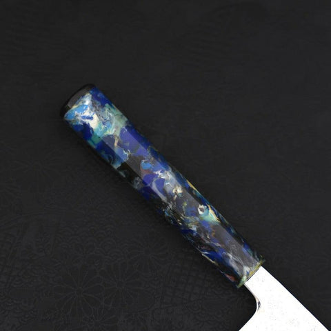 Nakiri AUS-10 Nashiji Damas Manche Océan Feux D'Artifices 165mm-[Musashi]-[Couteaux de cuisine japonais]