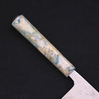 Nakiri AUS-10 Nashiji Damas Manche Océan Mélange Blanc 165mm-[Musashi]-[Couteaux de cuisine japonais]