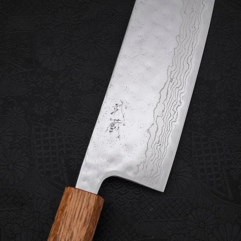 Nakiri AUS-10 Nashiji Damas Manche Yaki Urushi 165mm-[Musashi]-[Couteaux de cuisine japonais]