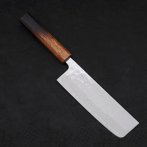 Nakiri AUS-10 Nashiji Damas Manche Yaki Urushi 165mm-[Musashi]-[Couteaux de cuisine japonais]