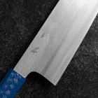 Nakiri AUS-10 Poli Manche Urushi Bleu 170mm-[Musashi]-[Couteaux de cuisine japonais]