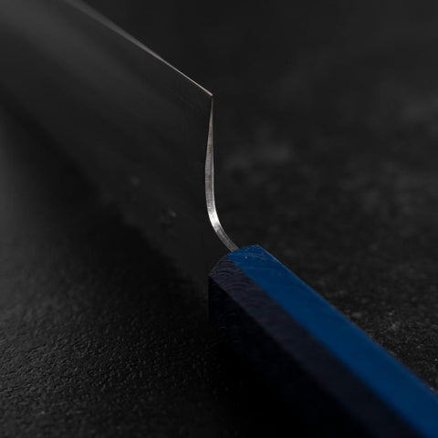 Nakiri AUS-10 Poli Manche Urushi Bleu 170mm-[Musashi]-[Couteaux de cuisine japonais]