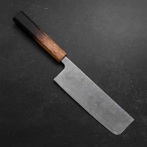 Nakiri AUS-10 Poli Nashiji Damas Manche Yaki Urushi 165mm-[Musashi]-[Couteaux de cuisine japonais]