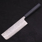 Nakiri AUS-10 Tsuchime Damas Manche Urushi Bleu Sombre 165mm-[Musashi]-[Couteaux de cuisine japonais]