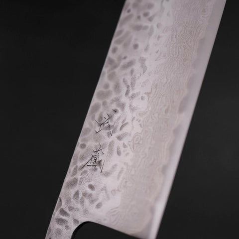 Nakiri AUS-10 Tsuchime Damas Manche Yaki Urushi 165mm-[Musashi]-[Couteaux de cuisine japonais]