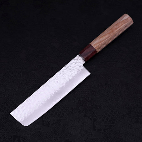 Nakiri AUS-10 Tsuchime Damas Manche en Cerisier 165mm-[Musashi]-[Couteaux de cuisine japonais]