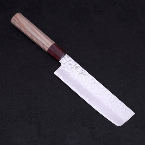 Nakiri AUS-10 Tsuchime Damas Manche en Cerisier 165mm-[Musashi]-[Couteaux de cuisine japonais]