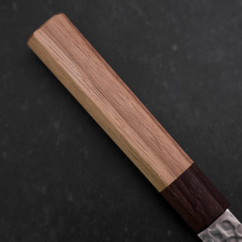Nakiri AUS-10 Tsuchime Damas Manche en Noyer et Bois de Rose 165mm-[Musashi]-[Couteaux de cuisine japonais]