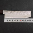 Nakiri AUS-10 Tsuchime Damas Manche en Noyer et Bois de Rose 165mm-[Musashi]-[Couteaux de cuisine japonais]