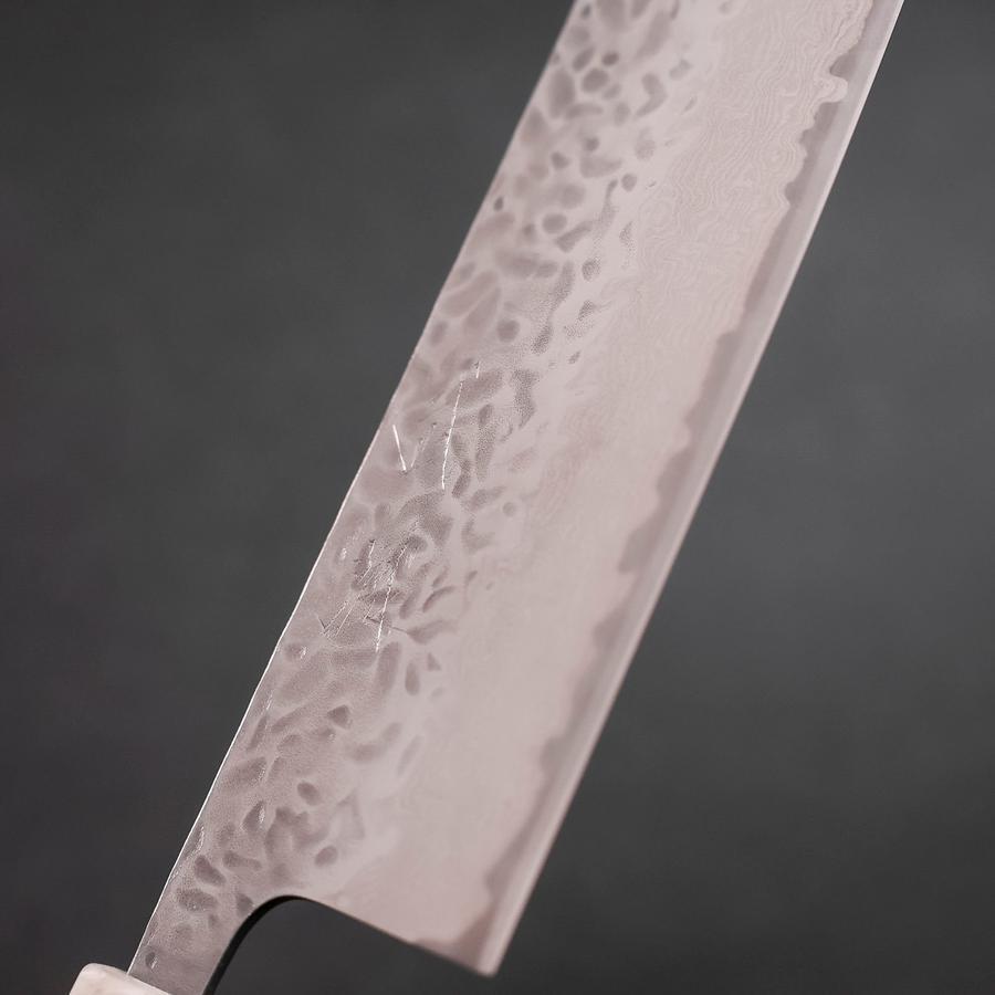 Nakiri AUS-10 Tsuchime Damas Océan Manche Noir Blanc et Or 165mm-[Musashi]-[Couteaux de cuisine japonais]