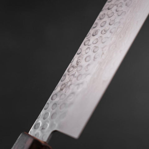 Nakiri AUS-10 Tsuchime Damascus Sumi Urushi Handle 165mm-[Musashi]-[Couteaux de cuisine japonais]