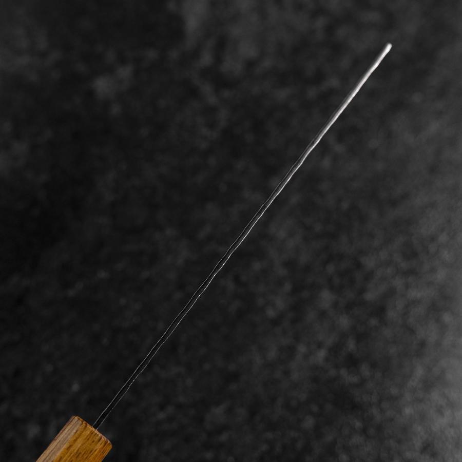 Nakiri AUS-8 Kurouchi Tsuchime Manche Yaki Urushi 170mm-[Musashi]-[Couteaux de cuisine japonais]
