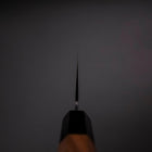 Nakiri AUS-8 Kurouchi Tsuchime Manche en Noyer et Bois de Rose 170mm-[Musashi]-[Couteaux de cuisine japonais]