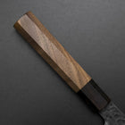 Nakiri AUS-8 Kurouchi Tsuchime Manche en Noyer et Bois de Rose 170mm-[Musashi]-[Couteaux de cuisine japonais]