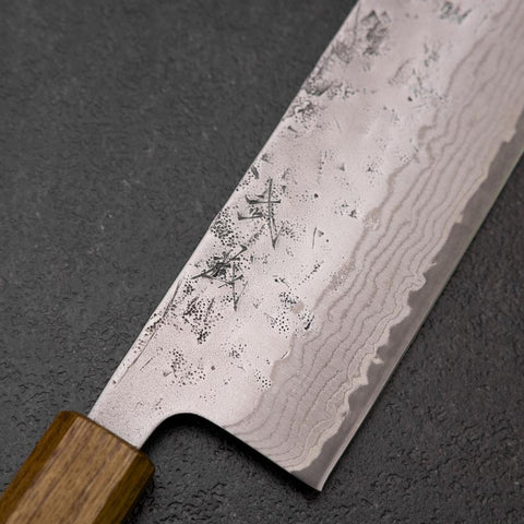 Nakiri AUS-8 Nashiji Damas Manche en Cerisier 160mm-[Musashi]-[Couteaux de cuisine japonais]