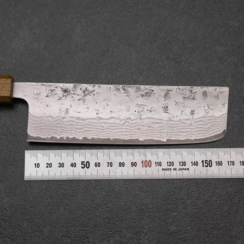 Nakiri AUS-8 Nashiji Damas Manche en Cerisier 160mm-[Musashi]-[Couteaux de cuisine japonais]