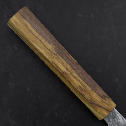 Nakiri AUS-8 Nashiji Manche en Olivier 165mm-[Musashi]-[Couteaux de cuisine japonais]