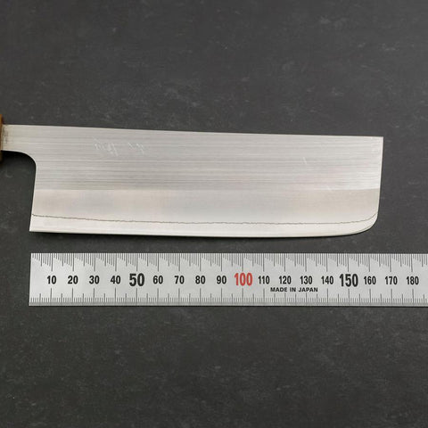 Nakiri AUS-8 Poli Manche Yaki Urushi 165mm-[Musashi]-[Couteaux de cuisine japonais]