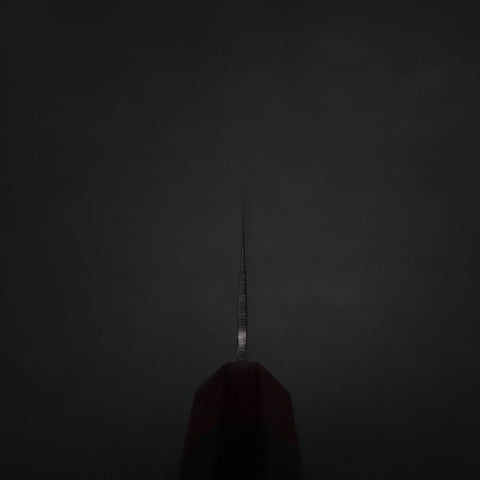 Nakiri AUS-8 Tsuchime Damast Manche en Pakka 165mm-[Musashi]-[Couteaux de cuisine japonais]