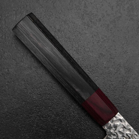 Nakiri AUS-8 Tsuchime Damast Manche en Pakka 165mm-[Musashi]-[Couteaux de cuisine japonais]