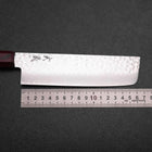 Nakiri AUS-8 Tsuchime Damast Manche en Pakka 165mm-[Musashi]-[Couteaux de cuisine japonais]