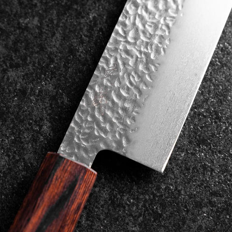 Nakiri AUS-8 Tsuchime Manche en Acajou 165mm-[Musashi]-[Couteaux de cuisine japonais]