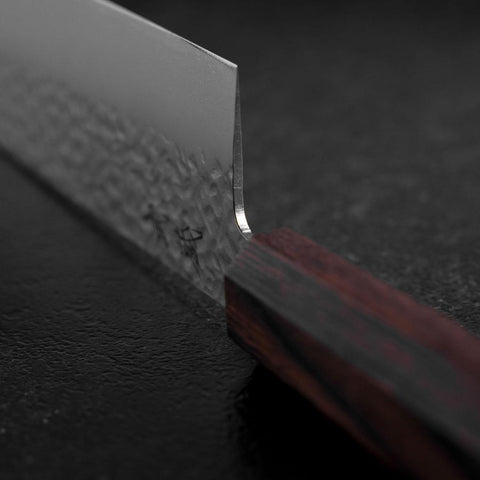 Nakiri AUS-8 Tsuchime Manche en Acajou 165mm-[Musashi]-[Couteaux de cuisine japonais]